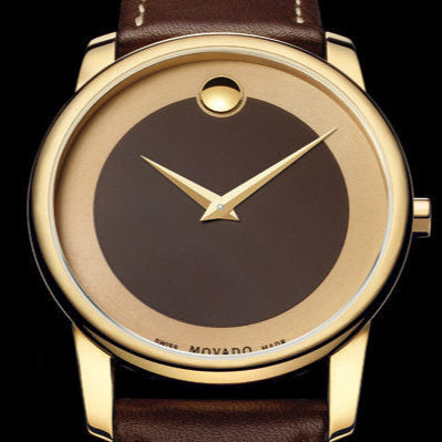  Shop Authentic Movado Museum Classic Brown Dial Brown Leather Strap Watch For Men - 0606880 - Luxxuri
