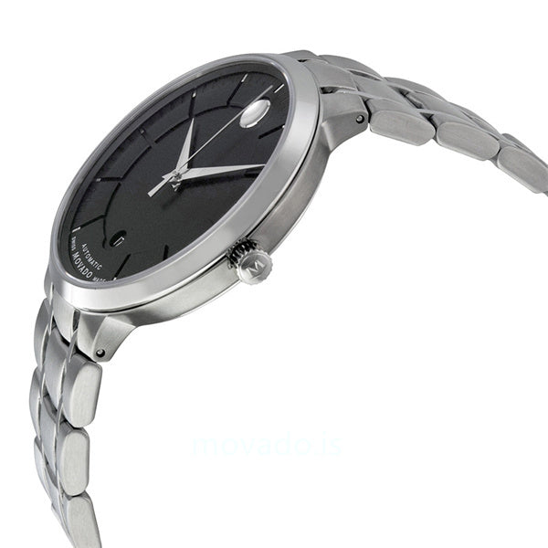  Shop Authentic Movado 1881 Automatic Black Dial Silver Steel Strap Watch for Men - 606914 - Luxxuri