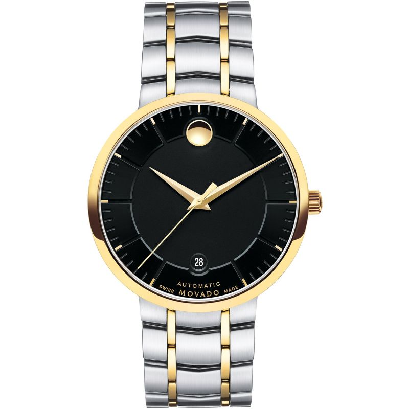  Shop Authentic Movado 1881 Automatic Black Dial Two Tone Steel Strap Watch For Men - 0606916 - Luxxuri