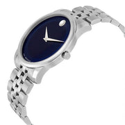  Shop Authentic Movado Museum Classic Blue Dial Silver Steel Strap Watch for Men - 606982 - Luxxuri