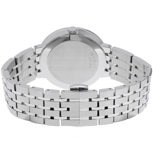  Shop Authentic Movado Esperanza 39mm Black Dial Silver Steel Strap Watch For Men - 0607057 - Luxxuri