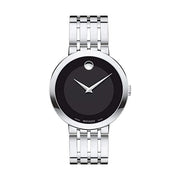  Shop Authentic Movado Esperanza 39mm Black Dial Silver Steel Strap Watch For Men - 0607057 - Luxxuri