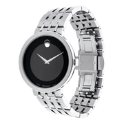  Shop Authentic Movado Esperanza 39mm Black Dial Silver Steel Strap Watch For Men - 0607057 - Luxxuri