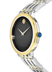  Shop Authentic Movado Museum Esperanza Black Dial Two Tone Steel Strap Watch For Men - 0607058 - Luxxuri