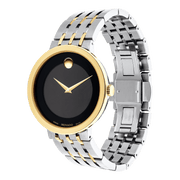  Shop Authentic Movado Museum Esperanza Black Dial Two Tone Steel Strap Watch For Men - 0607058 - Luxxuri
