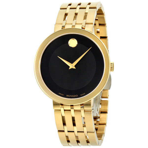  Shop Authentic Movado Esperanza Museum 39mm Black Dial Stainless Steel Watch For Men - 0607059 - Luxxuri