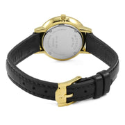  Shop Authentic Movado Ultra Slim Black Dial Black Leather Strap Watch For Women -  0607095 - Luxxuri