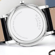  Shop Authentic Movado Museum Classic Blue Dial Black Leather Strap Watch for Men - 0607197 - Luxxuri