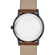  Shop Authentic Movado Museum Classic Black Dial Brown Leather Strap Watch for Men - 0607198 - Luxxuri