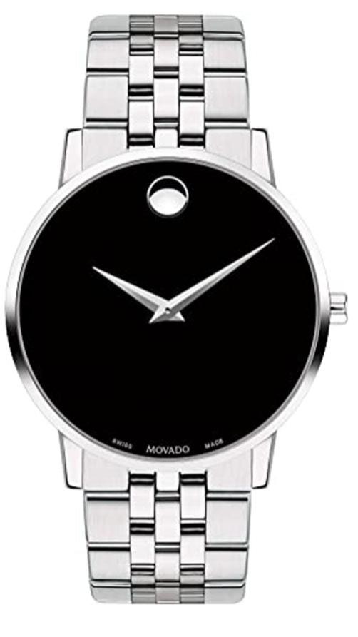  Shop Authentic Movado Museum Classic Black Dial Silver Steel Strap Watch for Men - 0607199 - Luxxuri