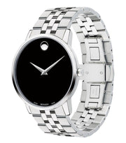  Shop Authentic Movado Museum Classic Black Dial Silver Steel Strap Watch for Men - 0607199 - Luxxuri