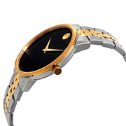  Shop Authentic Movado Museum Classic Black Dial Two Tone Steel Strap Watch for Men - 0607200 - Luxxuri