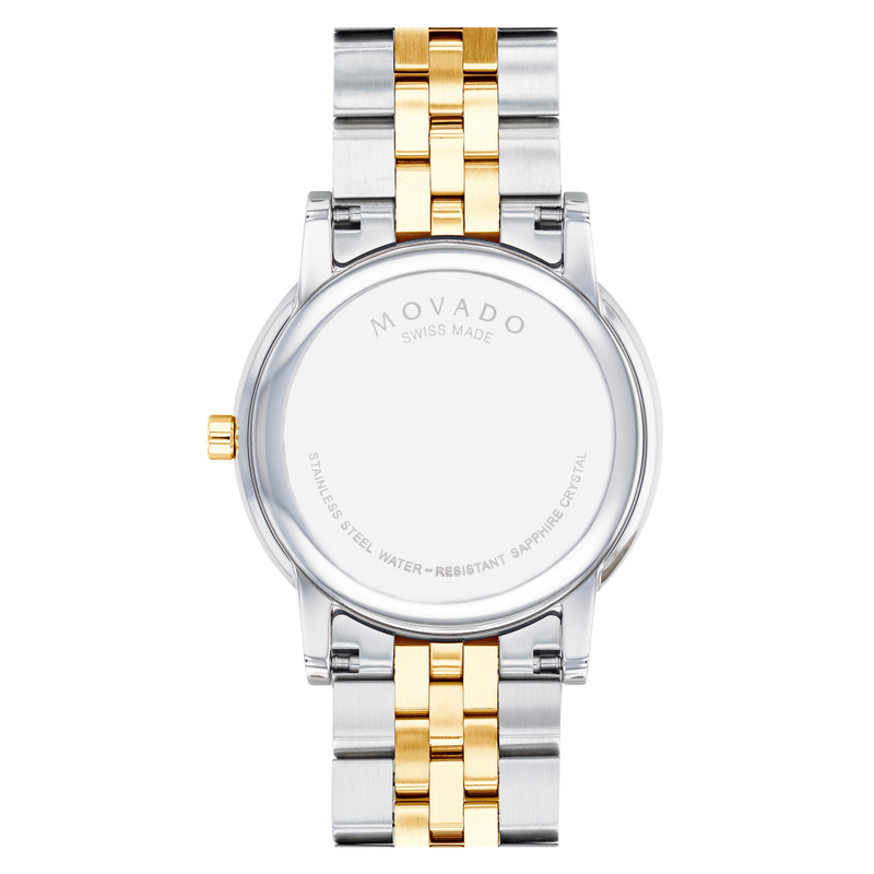  Shop Authentic Movado Museum Classic Black Dial Two Tone Steel Strap Watch for Men - 0607200 - Luxxuri