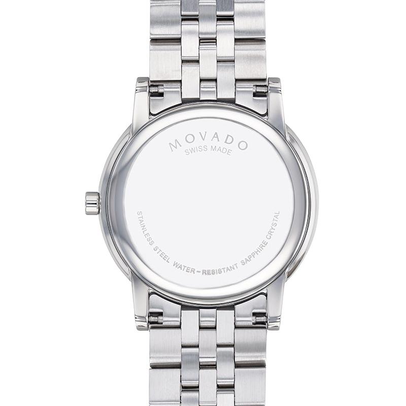  Shop Authentic Movado Museum Classic Diamonds Black Dial Silver Steel Strap Watch for Men - 0607201 - Luxxuri