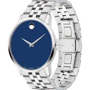  Shop Authentic Movado Museum Classic Blue Dial Silver Steel Strap Watch for Men - 0607212 - Luxxuri