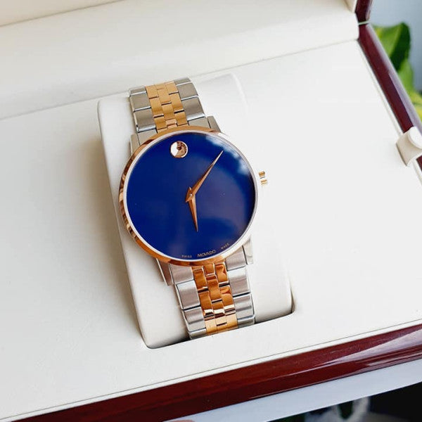  Shop Authentic Movado Museum Classic Blue Dial Two Tone Steel Strap Watch for Men - 0607267 - Luxxuri