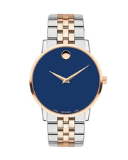  Shop Authentic Movado Museum Classic Blue Dial Two Tone Steel Strap Watch for Men - 0607267 - Luxxuri