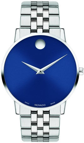  Shop Authentic Movado Museum Classic Blue Dial Silver Steel Strap Watch for Men - 0607212 - Luxxuri