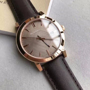  Shop Authentic Burberry The City Brown Dial Brown Leather Strap Watch for Men - BU9013 - Luxxuri