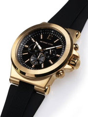  Shop Authentic Michael Kors Dylan Chronograph Black Dial Black Rubber Strap Watch for Men - MK8445 - Luxxuri