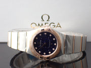  Shop Authentic Omega Constellation Quartz Diamonds Blue Dial Two Tone Steel Strap Watch for Women - 131.20.25.60.53.002 - Luxxuri