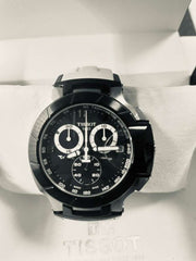  Shop Authentic Tissot T Race Chronograph Black Dial White Rubber Strap Watch for Men - T048.417.27.057.05 - Luxxuri