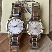  Shop Authentic Burberry The City Silver Dial Silver Steel Strap Watch for Women - BU9000 - Luxxuri