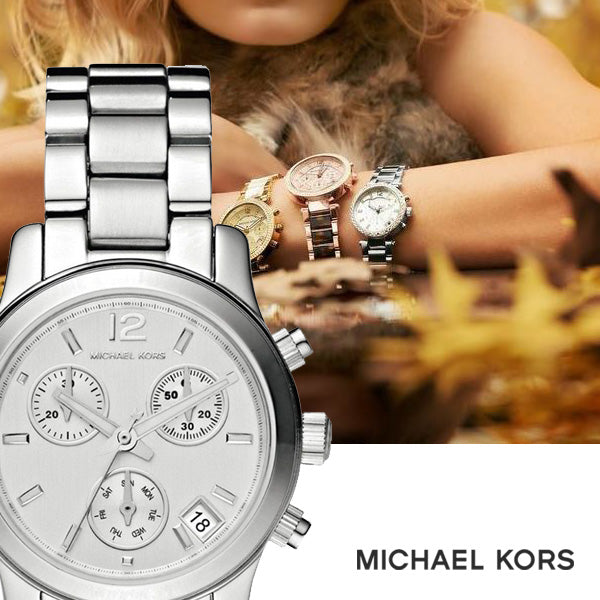  Shop Authentic Michael Kors Runway Silver Dial Silver Steel Strap Watch for Women - MK5428 - Luxxuri