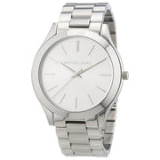  Shop Authentic Michael Kors Slim Runway Silver Dial Silver Stainless Steel Strap Watch for Women - MK3178 - Luxxuri