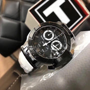  Shop Authentic Tissot T Race Chronograph Black Dial White Rubber Strap Watch for Men - T048.417.27.057.05 - Luxxuri