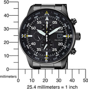  Shop Authentic Citizen Sports Eco Drive Black Dial Black Steel Strap Watch For Men - CA0695-84E - Luxxuri