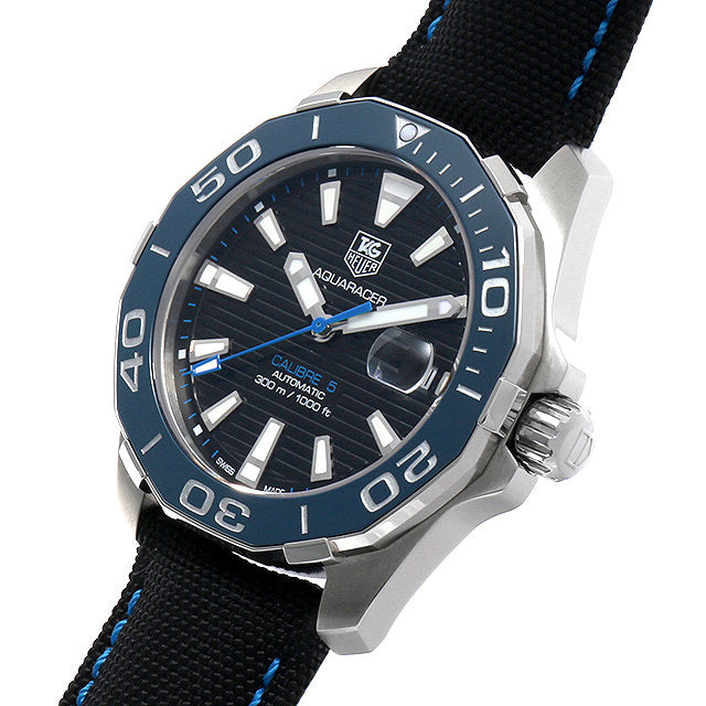  Shop Authentic Tag Heuer Aquaracer Blue Dial Watch for Men - WAY211B.FC6363 - Luxxuri