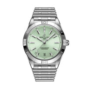  Shop Authentic Breitling Chronomat Automatic 36 Green Dial Silver Steel Strap Watch for Women - A10380101L1A1 - Luxxuri