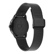  Shop Authentic Calvin Klein Minimal Black Dial Black Mesh Bracelet Watch for Women - K3M224X1 - Luxxuri