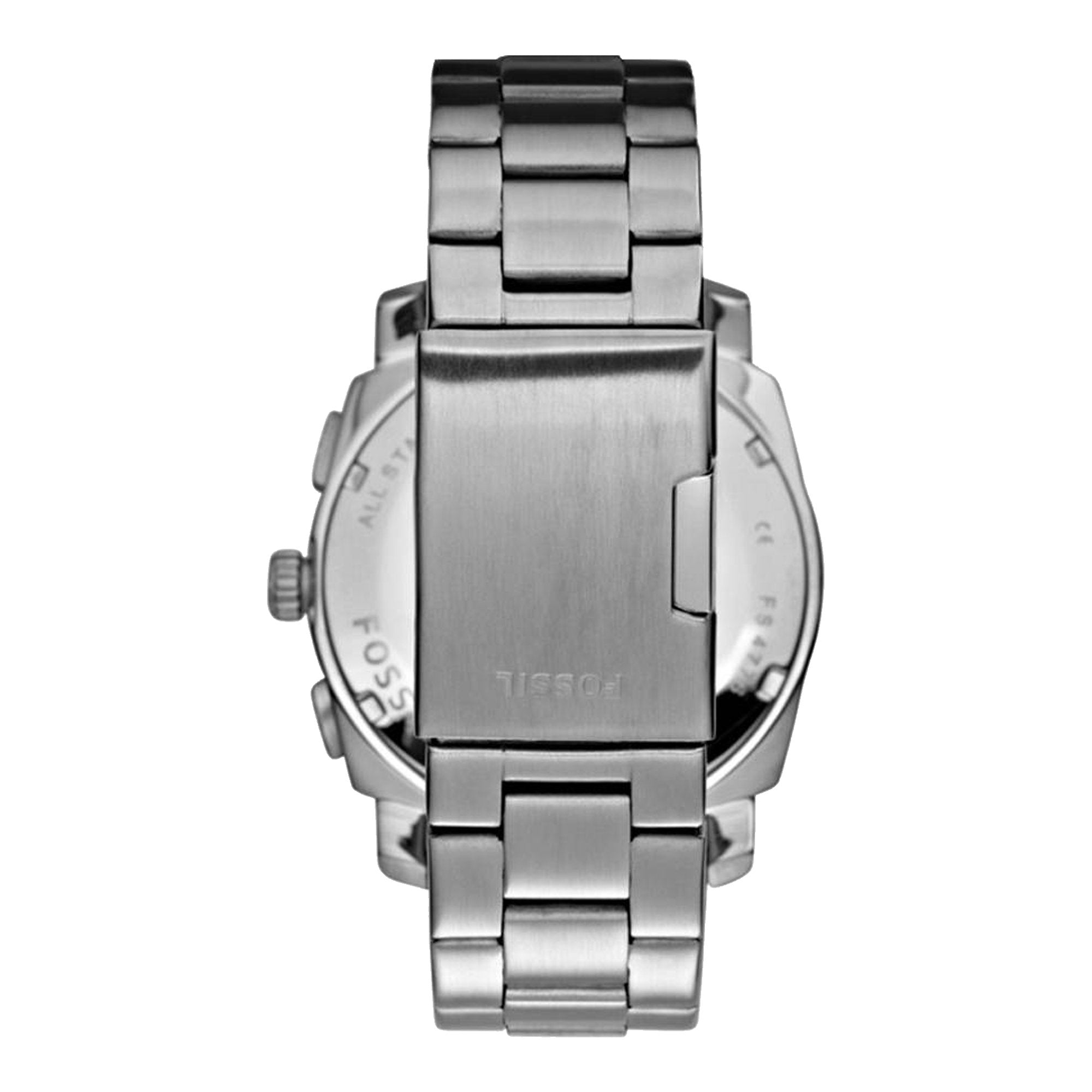  Shop Authentic Fossil Machine Chronograph Black Dial Silver Steel Strap Watch for Men - FS4776 - Luxxuri