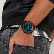  Shop Authentic Diesel Mega Chief Black Dial Black Steel Strap Watch For Men - DZ4318 - Luxxuri