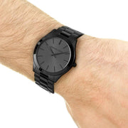  Shop Authentic Michael Kors Slim Runway Black Dial Black Steel Strap Watch for Men - MK8507 - Luxxuri