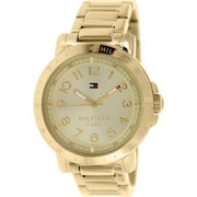  Shop Authentic Tommy Hilfiger Bella Gold Dial Gold Steel Strap Watch for Women - 1781395 - Luxxuri
