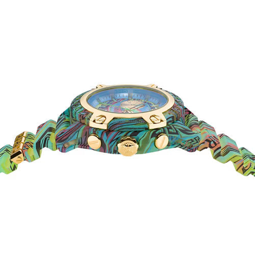  Shop Authentic Versace Icon Active Chronograph Blue Dial Green Rubber Strap Watch For Men - VEZ701322 - Luxxuri