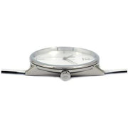  Shop Authentic Calvin Klein Accent Silver Dial White Leather Strap Watch for Women - K2Y2X1K6 - Luxxuri