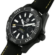  Shop Authentic Tag Heuer Aquaracer Calibre 5 Automatic Black Dial Black Nylon Strap Watch for Men - WAY218A.FC6362 - Luxxuri