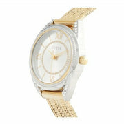  Shop Authentic Guess Whisper Silver Dial Gold Mesh Bracelet Watch for Women - W1084L2 - Luxxuri