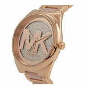  Shop Authentic Michael Kors Janelle Three Hand Rose Gold Dial Two Tone Steel Strap Watch For Women - MK7089 - Luxxuri