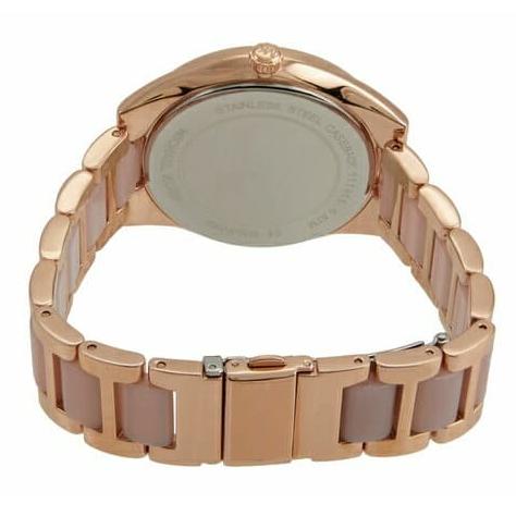  Shop Authentic Michael Kors Janelle Three Hand Rose Gold Dial Two Tone Steel Strap Watch For Women - MK7089 - Luxxuri