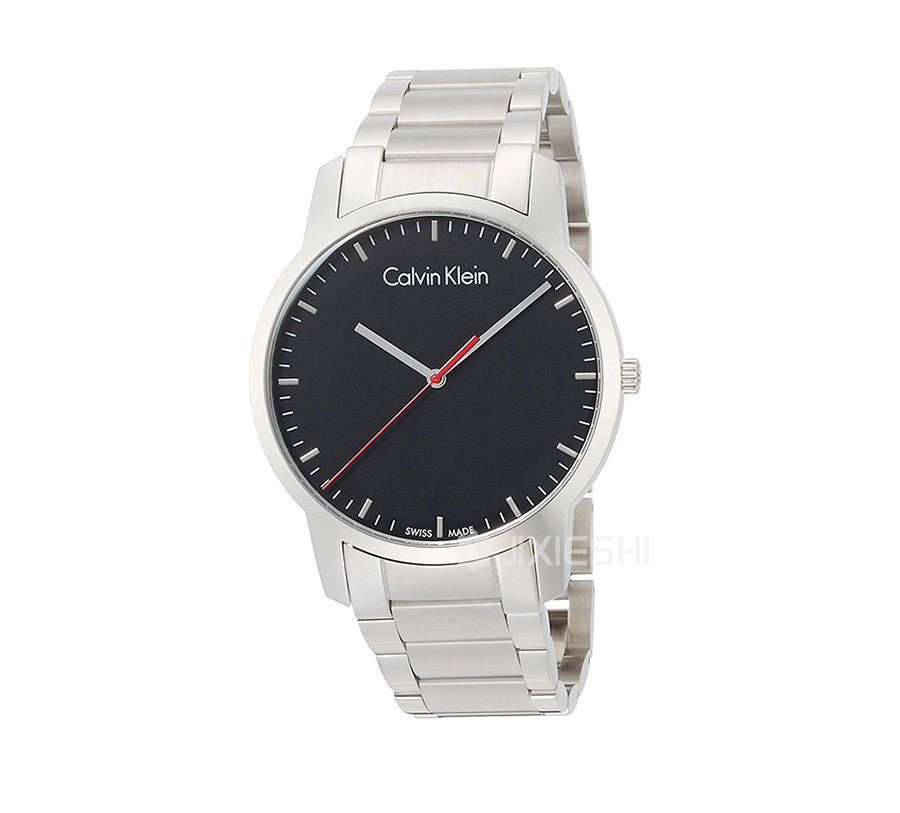  Shop Authentic Calvin Klein City Black Dial Silver Steel Strap Watch for Men - K2G2G141 - Luxxuri