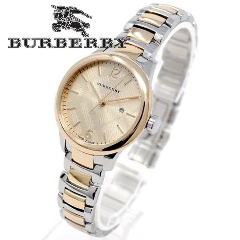  Shop Authentic Burberry The Classic Champagne Gold Dial Two Tone Steel Strap Watch for Women - BU10118 - Luxxuri