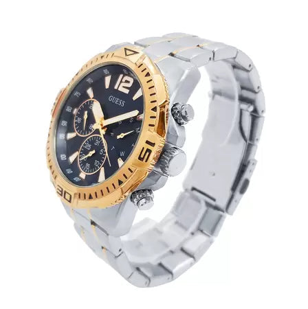  Shop Authentic Guess Commander Chronograph Blue Dial Two Tone Steel Strap Watch for Men - GW0056G5 - Luxxuri