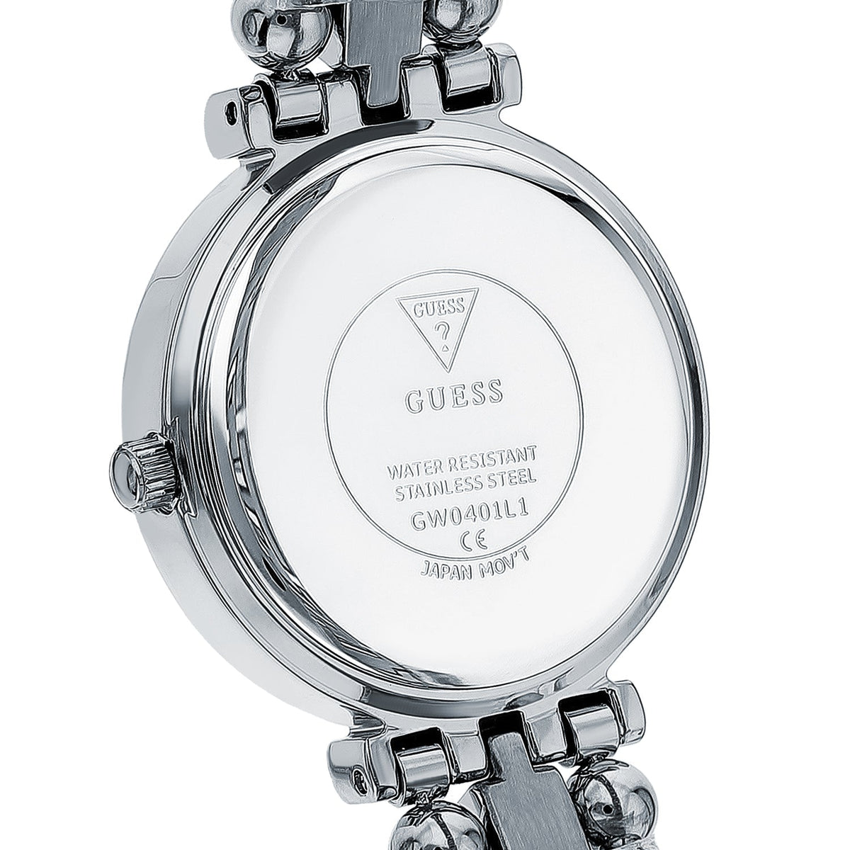  Shop Authentic Guess Gala Diamonds Silver Dial Silver Steel Strap Watch for Women - GW0401L1 - Luxxuri
