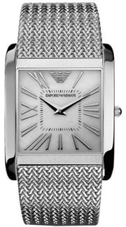  Shop Authentic Emporio Armani Super Slim Quartz White Dial Silver Mesh Bracelet Watch For Women - AR2015 - Luxxuri