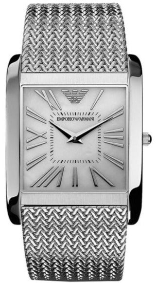  Shop Authentic Emporio Armani Super Slim Quartz White Dial Silver Mesh Bracelet Watch For Women - AR2015 - Luxxuri